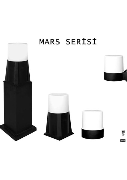 Mars Aplik Bahçe Lambaları Duvar Aplik Setüstü Aydınlatma Bahçe Lambası Zita modelleri