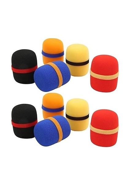 Kapağı Kalın Yumuşak Sünger Toz Geçirmez Çeşitli Renkler Iyi Elastikiyet Mikrofon Ön Cam Köpük Kapak Ktv Dans Partileri Için 10 Pcs fiyatları