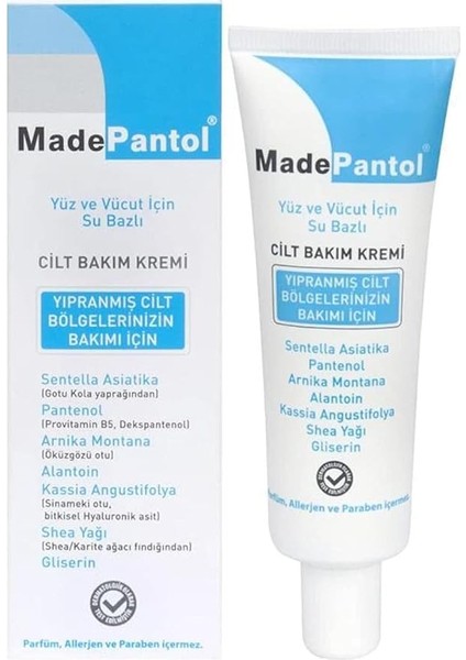 Madepantol Su Bazlı Yüz ve Vücut Kremi 50 ml