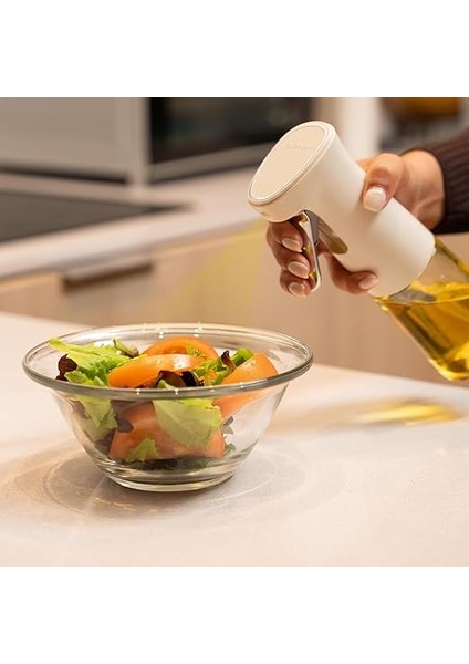 240ML Yağ Zeytinyağı Püskürtücü, Airfryer Sprey Şişesi, Cam Yağ Spreyi, Hava Fritözü Için Yağlık, Barbekü, Salata, Pişirme, Izgara Mutfak Aletleri, Yağdanlık (Beyaz) indirimleri