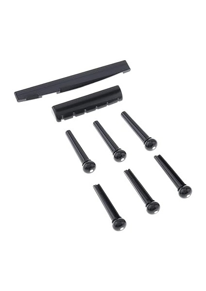 Akustik Gitar Köprü Pimleri Eyer Somun Seti, Köprü Pimleri ve Eyer ve Somun Yedek Parçalar 6 Dize Akustik Gitar fırsatları