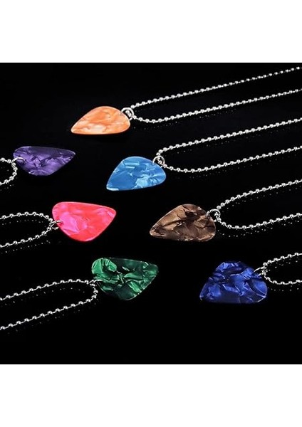 Kalp Şekilli Yakut Kolye Ucu, 4 Adet, Rock-Nok-Gitar Penası Kolye, Ukulele E-Bas Gitar Sevenler Için Asılı Pena fırsatları