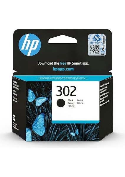 302 Siyah Mürekkep Kartuş 190 Sayfa (F6U66AE)