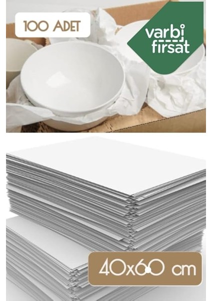 40X60 Tabak - Bardak Sarma Taşıma Taşınma Paketleme Kağıdı 100 Adet fırsatları