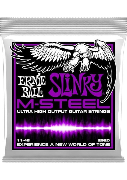 Ball Power Slinky M-Çelik Elektro Gitar Telleri, Ölçü 11-48
