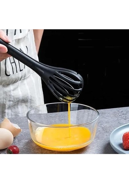 2'si 1 Arada Sihirli Çırpıcı ve Makarna Maşası Pratik Yumurta Sos Krema Karıştırıcı indirimleri