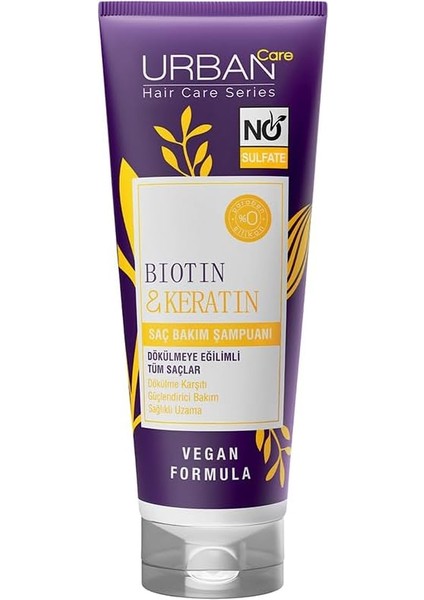 Care Biotin & Keratin Sülfatsız Saç Bakım Şampuanı 250 ml