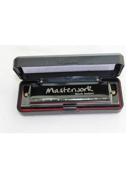 Mızıka (10 Delikli C Mızıka Kutulu ve Temizleme Mendilli) Harmonica