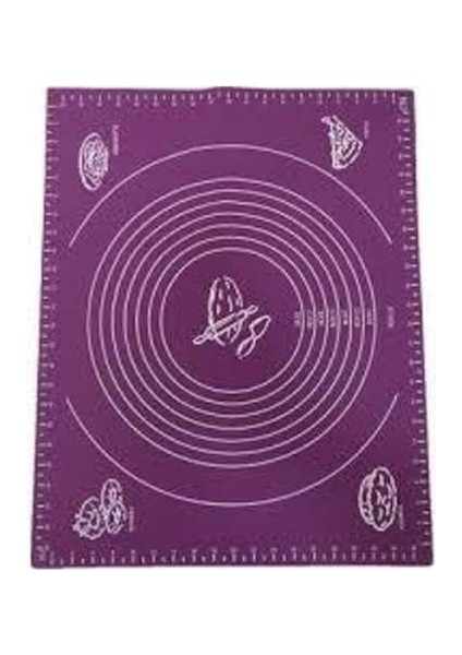 001 Büyük Boy Silikon Hamur Açma Matı 60X45 cm indirimleri