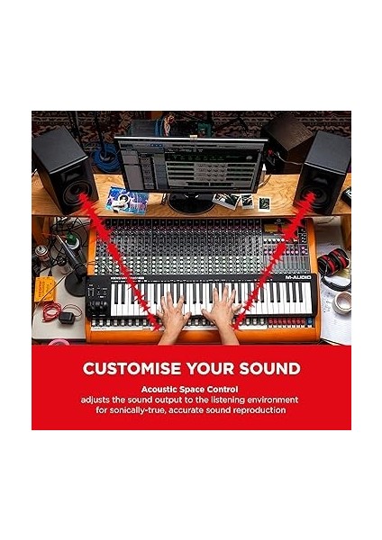 Bx5 D3 Müzik Prodüksiyonu ve Yerleşik Akustik Alan Kontrolü ile Mix Için Kompakt 2 Yollu 5 Inç Aktif Stüdyo Monitör Hoparlörü fiyatları