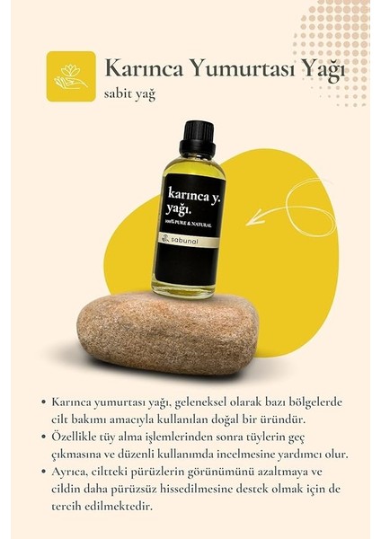 Yumurtası Yağı 100 ml - Epilasyon Sonrası Tüy Azaltıcı Bakım Yağı modelleri