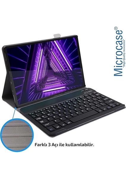 Lenovo Tab M10 TB-X306F 10.1 Tablet Bluetooth Klavyeli Standlı Kılıf - Bkk1 fırsatları
