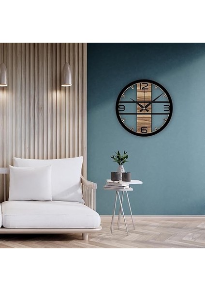 Duvar Saati, 42CM, Sessiz Mekanizmalı, Ev ve Ofis Hediyesi, Modern Duvar Saati, Landiwork Unique fiyatları