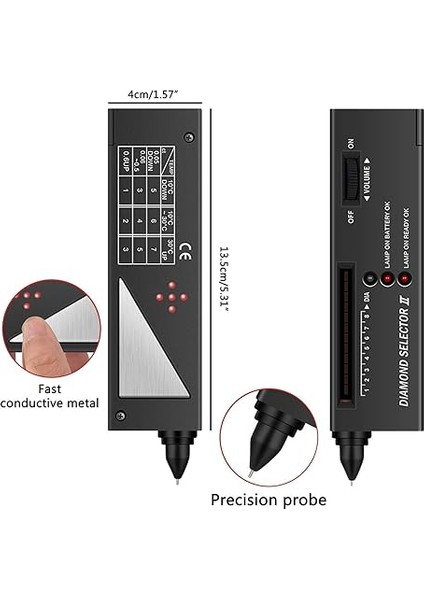 Jewellery Diamond Tester Pen Iı V2 Selector Portable Gemstone Gems Tool fırsatları