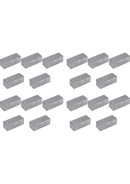 20 Adet Gitar Efekt Pedalı Alüminyum Pedal Kutusu Dıy Gitar Pedalı Seti 1590A