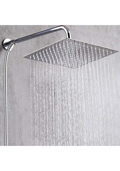 Home 25X25 cm 304 Paslanmaz Çelik Tepe Duşu – Geniş Kare Duş Başlığı, Sabit Tepe Duş Başlığı, Handshower Uyumlu, Modern ve Dayanıklı Duş Sistemi Parçası (Kare) fırsatları