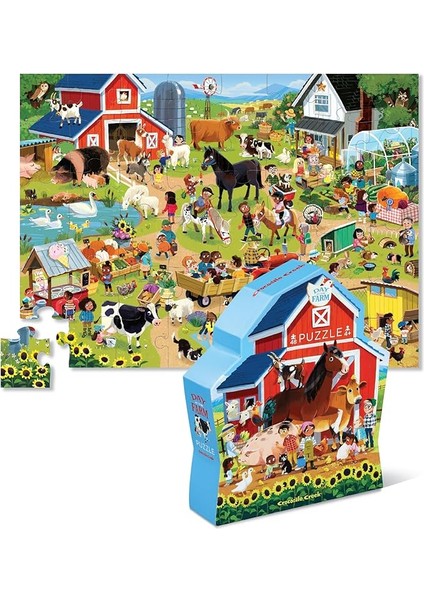 Creek Dekoratif Puzzle Çiftlik 48 Parçalı Yapboz