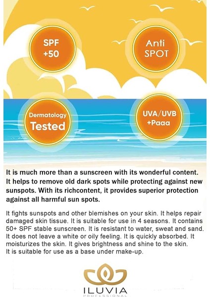 Leke Karşıtı Cilt Tonu Eşitleyici Yüksek Korumalı Yüz ve Vücut Güneş Kremi 50 Spf 130 ml (4.6 Fl. Oz) fırsatları