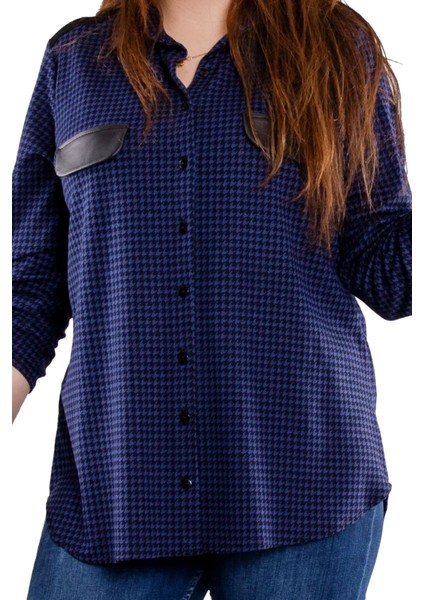 1529 Dee's Kazayağı Cepli Örme Gömlek