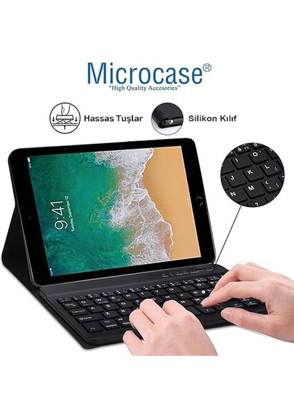 iPad 6.nesil 9.7 Inch 2018 Bluetooth Klavyeli Standlı Kılıf - Bkk4 fiyatları
