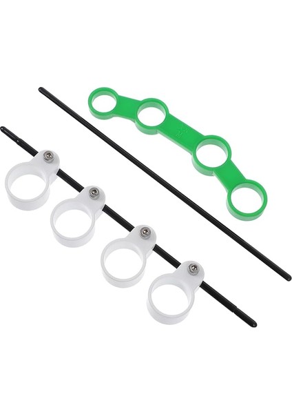 2ADET Gitar Parmak Genişletici Müzik Aletleri Için Parmak Güçlendirici Antrenman Aracı Beyaz Yeşil
