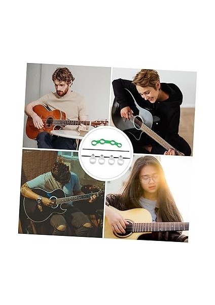 2ADET Gitar Parmak Genişletici Müzik Aletleri Için Parmak Güçlendirici Antrenman Aracı Beyaz Yeşil fırsatları