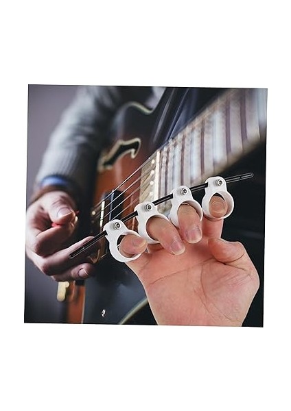 2ADET Gitar Parmak Genişletici Müzik Aletleri Için Parmak Güçlendirici Antrenman Aracı Beyaz Yeşil indirimleri