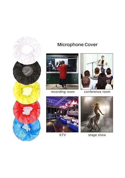 400 Adet El Mikrofonu Kapağı, Ön Cam, Karaoke, Ktv, Kayıt Stüdyosu Için, Kırmızı modelleri