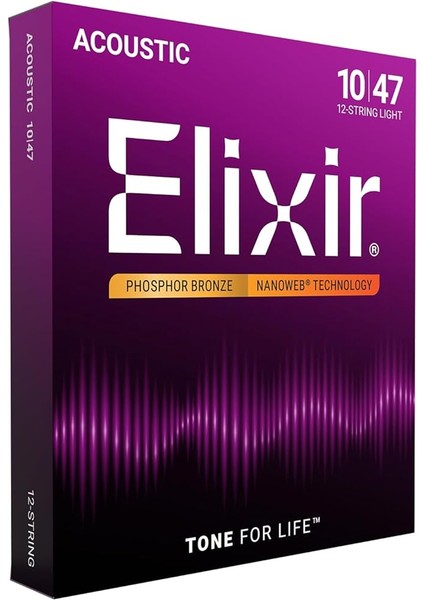 16152 Phosphot Bronze Nanoweb 12 Telli Akustik Gitar Teli (10-47)