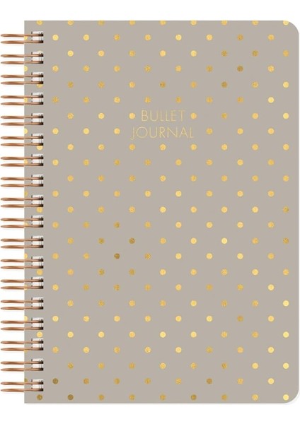 Color Noktalı Bullet Journal Pro Defter Shine Kum 17X24