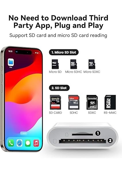 MT38 Android ve iPhone 15 ile Uyumlu Type-C Çevirici Adaptör Micro Sd ve Sd Kart Okuyucu fiyatları