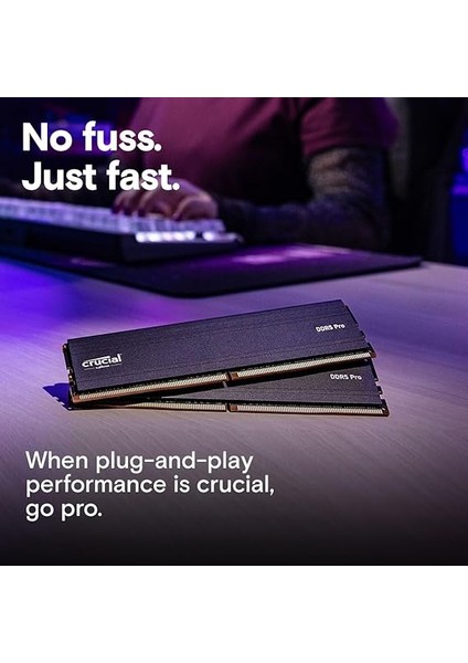 Pro 48GB Kit (2X24GB) Ddr5 Ram, 6000MHZ (Veya 5600MHZ Veya 5200MHZ Veya 4800MHZ) Masaüstü Bellek Udımm 288-PIN - Intel Core, Amd Ryzen Cpu'lar CP2K24G60C48U5 ile Uyumlu indirimleri