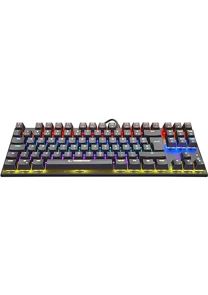 KB-R17 Raptor Black USB 6 Color Blue Switch Lc Layout Gaming Mechanical Keyboard modelleri