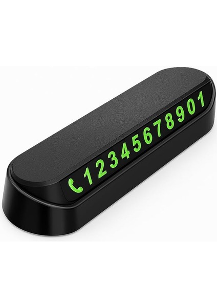 Fosforlu Araç Içi Park Telefon Numaratörü – Gece Görünür, Döner Mekanizmalı, Yapışkan Tabanlı, Kolay Kurulum