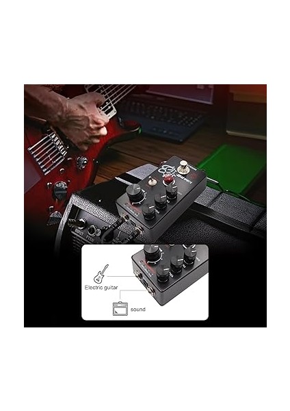 Fuzz Bozulma Gitar Efekt Pedalı 4 Modlu Anahtar ve Ses/filtre/bozulma Kontrolleri Elektro Gitar Iç Kompakt Taşınabil Dijital Bozulma Gitar Efekt Efekt Işlemcisi - kg Rat fiyatları