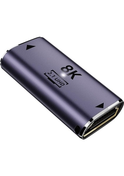 Yc° 8k Kablo HDMI Dişi HDMI 2.1 Dişi UHD Uzatma Altın Dönüştürücü Adaptör Desteği 8k 60hz Hdtv