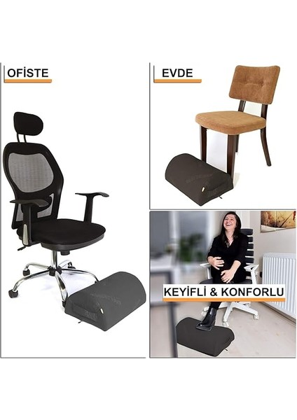 Bambu Serisi | Masa Altı Ayaklık Yastık | Siyah Renk fiyatları