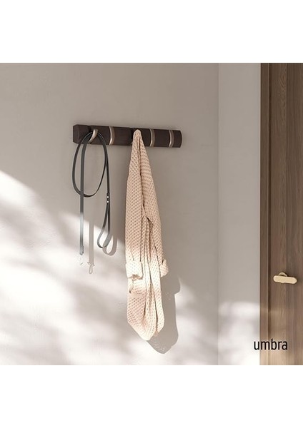 Flip 5 Puan Askısı, Modern, Sade ve Yerden Tasarruf Sağlayan Kayıtlar Sunar, Ceketler, Manto, Şallar, El Çantaları ve Daha Fazlası Için 5 Hareketli Kancalı, Ahşap/nikel fiyatları