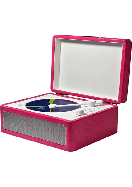 Çalar, Çok Fonksiyonlu Tepsi Tipi Bt Casette Record Player Kızılötesi Uzaktan Kumanda, Kablosuz Müzik Akışı, Ev Için Bellek Kartı Oynatmayı Destekler, Dış Mekan Kullanımı (Rosa)
