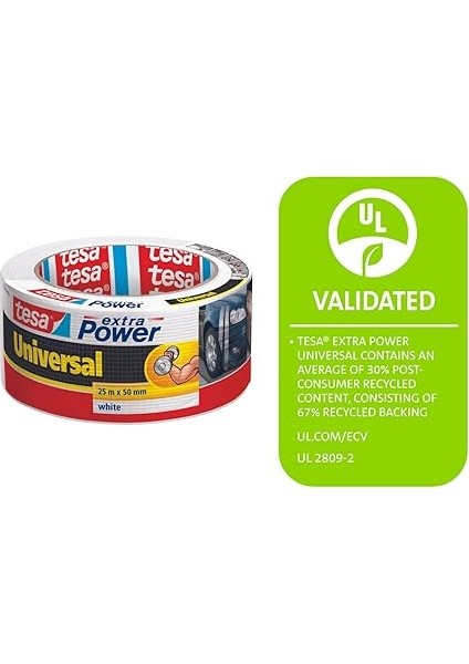 Duct Tamir Bandı, Extra Power Universal, Beyaz, 25M x 50MM fiyatları