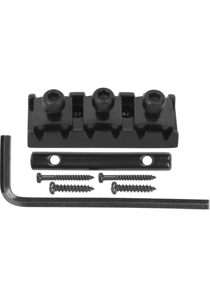 Floyd Rose Çift Kilitleme Tremolo Sistemi Köprüsü Elektro Gitar Değiştirme Için Gitar Kilitleme Somunu Dize Kilidi (Siyah (GE99))