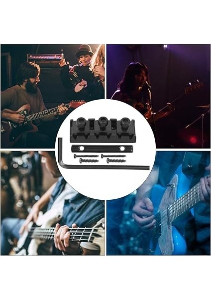 Floyd Rose Çift Kilitleme Tremolo Sistemi Köprüsü Elektro Gitar Değiştirme Için Gitar Kilitleme Somunu Dize Kilidi (Siyah (GE99)) fırsatları