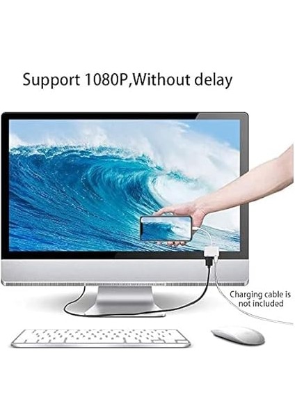 Lightning Dijital Av Adaptörü HDMI Kablosu Senkronizasyon iphone ipad Uyumlu Tv Projektör indirimleri