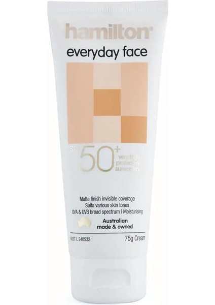 Everyday Face SPF50+ Cream 75G fırsatları