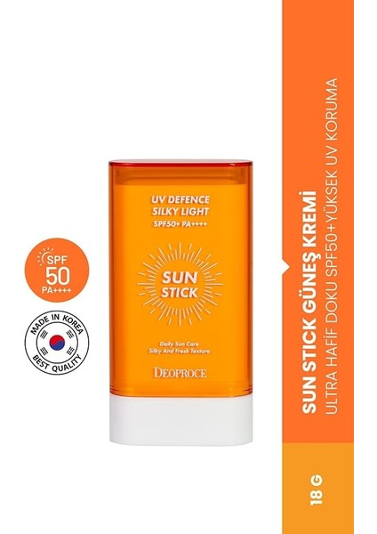 Sun Stick Güneş Kremi Ultra Hafif Doku SPF50 Pa Yüksek Uv Koruma 19 gr fiyatları