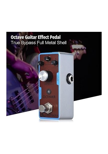 Ex Oct-1 Octave Mini Octave Gitar Efekt Pedal True Bypass Full Metal Shell fiyatları