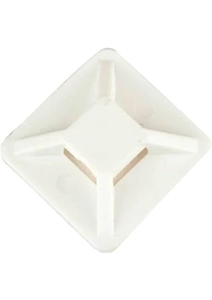 Kroşe 19X19 mm – 100 Adet | Kuvvetli Çift Taraflı Bantlı Kablo Bağı Kroşesi | Nylon 6.6 Malzeme | Kablo Düzenleyici, Montaj ve Sabitleme Için Uygun fiyatları