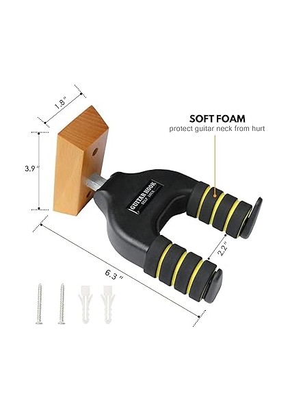 Gitar Duvar Askısı (Vidalar Dahil) Gravity Sensor Self Lock Wall Mount Guitar Hanger Stand fiyatları