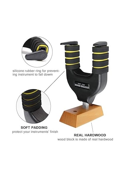 Gitar Duvar Askısı (Vidalar Dahil) Gravity Sensor Self Lock Wall Mount Guitar Hanger Stand modelleri