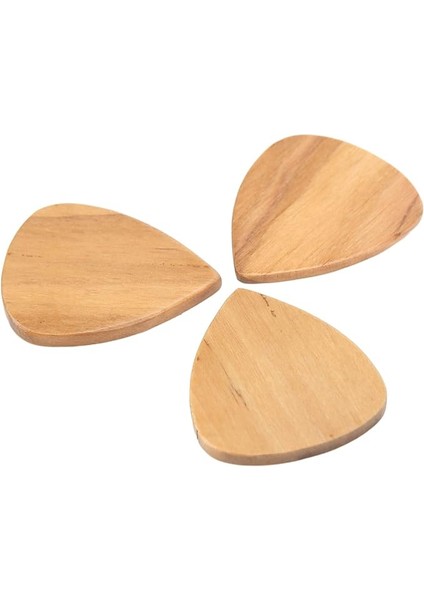 3 Adet Ahşap Gitar Penası Zeytin Ahşap Gitar Pena Kaymaz Akustik Gitar Penası Ahşap Tahıl ile Gitar Yeni Başlayanlar Için
